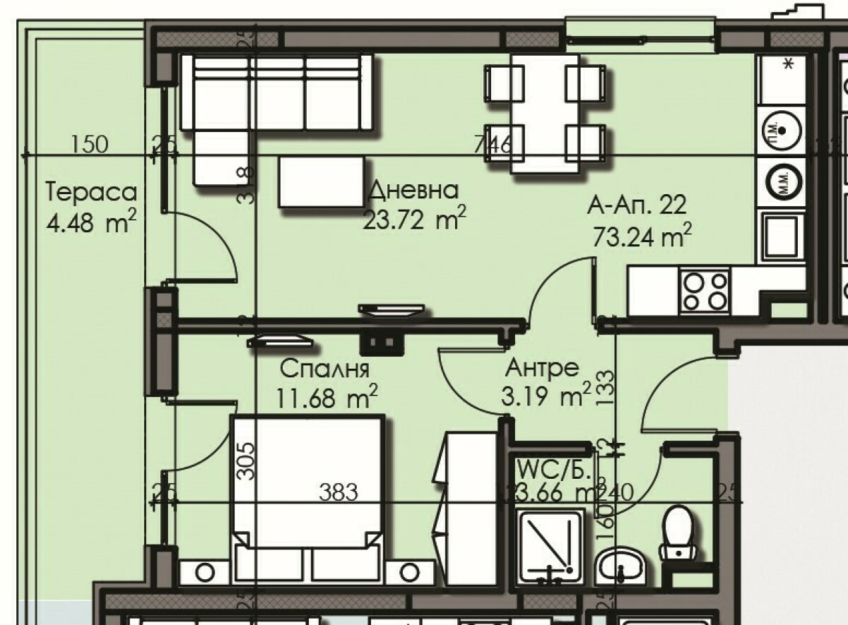 Apartment in Izgrev - Property Details 1